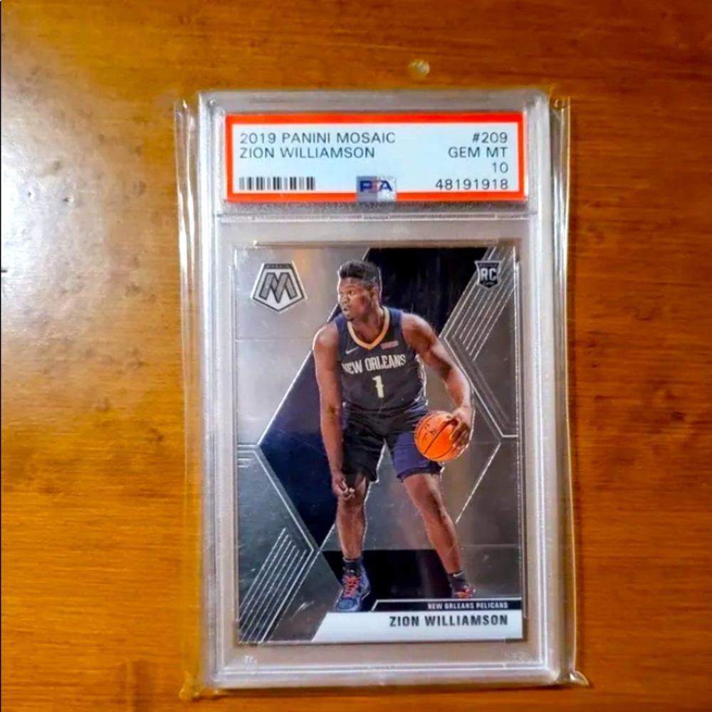 Zion Williamson PSA 10 Mosaic ROOKIE Card